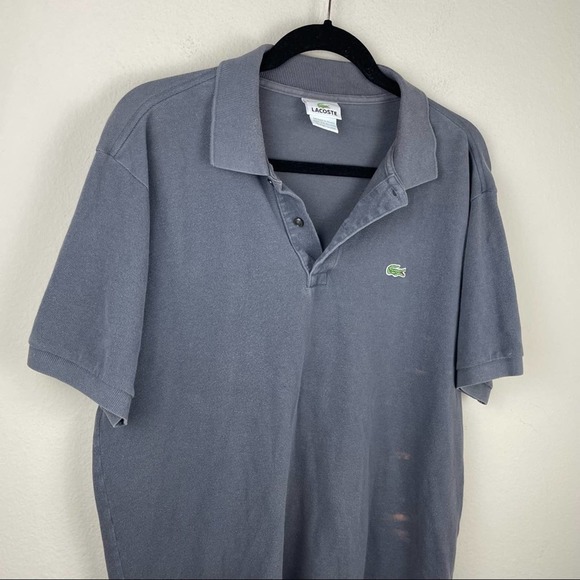 Lacoste Gray Short Sleeve Polo T Shirt Top Men’s XL - Picture 4 of 8